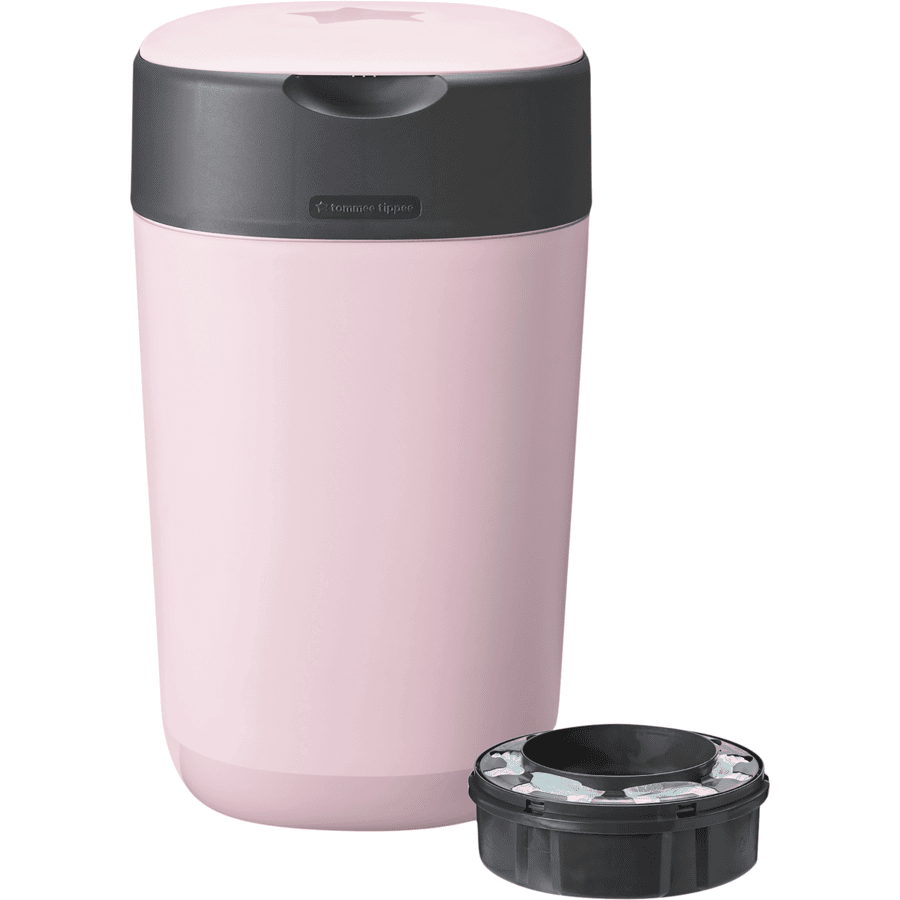 Tommee Tippee Twist & Click Advanced  blespand, inkl. en kassette med bæredygtig, antibakteriel Green film i pink