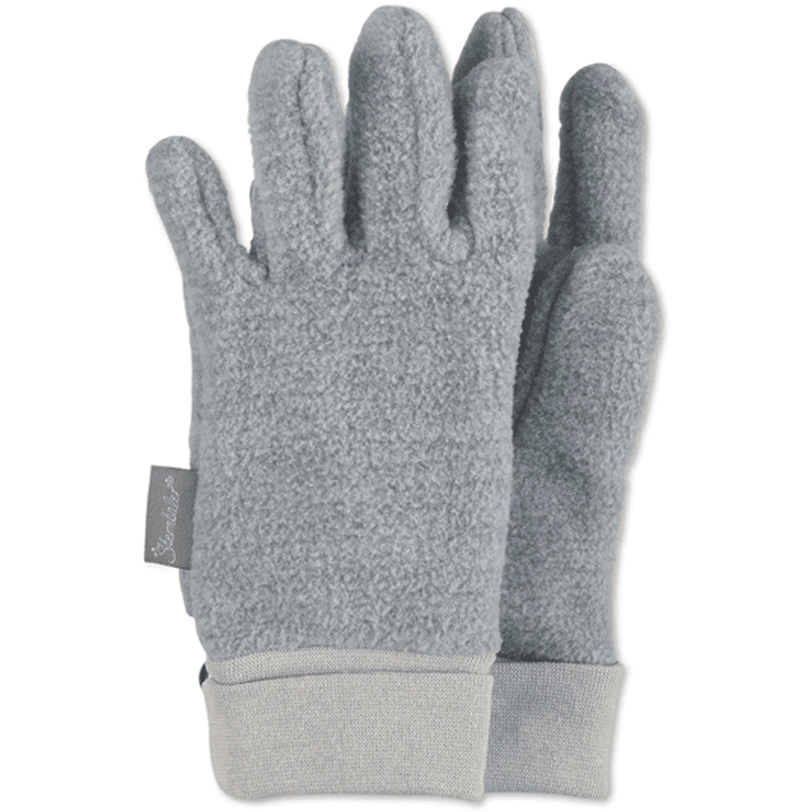 Sterntaler Vingerhandschoen melange smoke grey