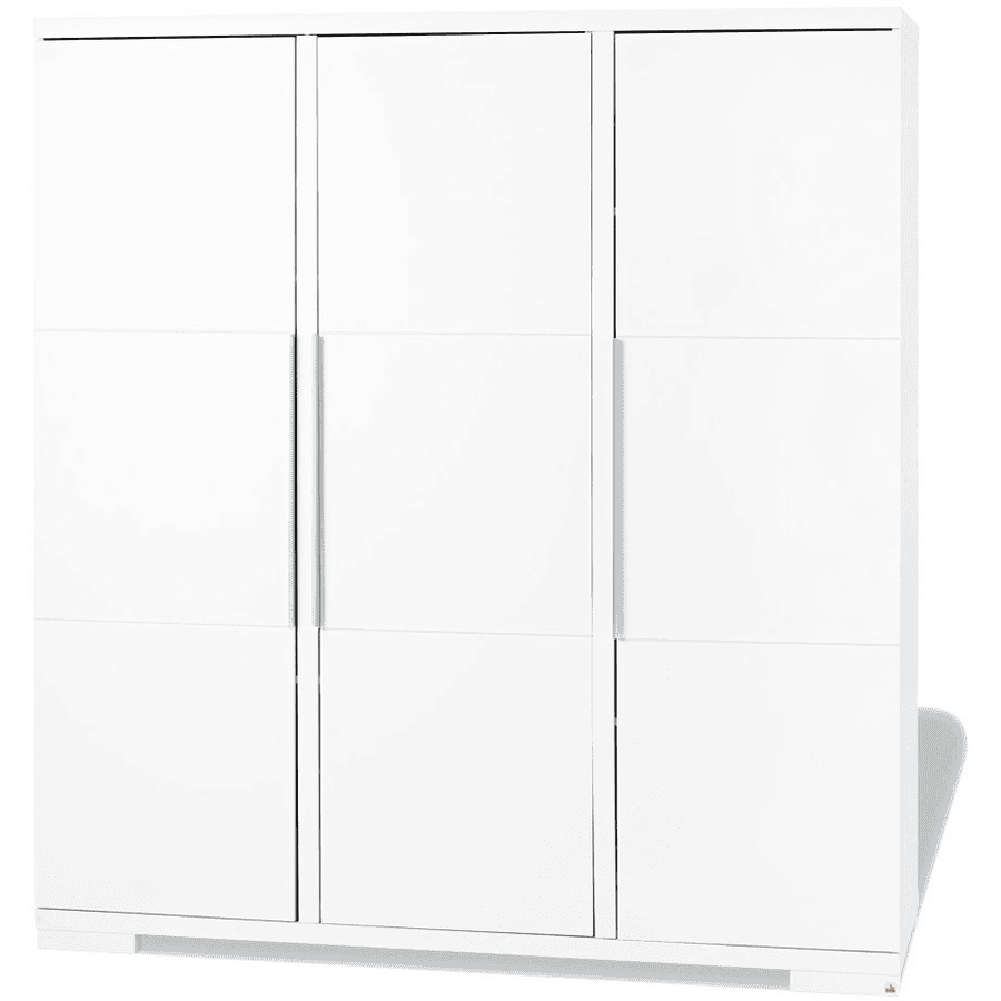 Pinolino Armoire enfant 3 portes Polar mat blanc