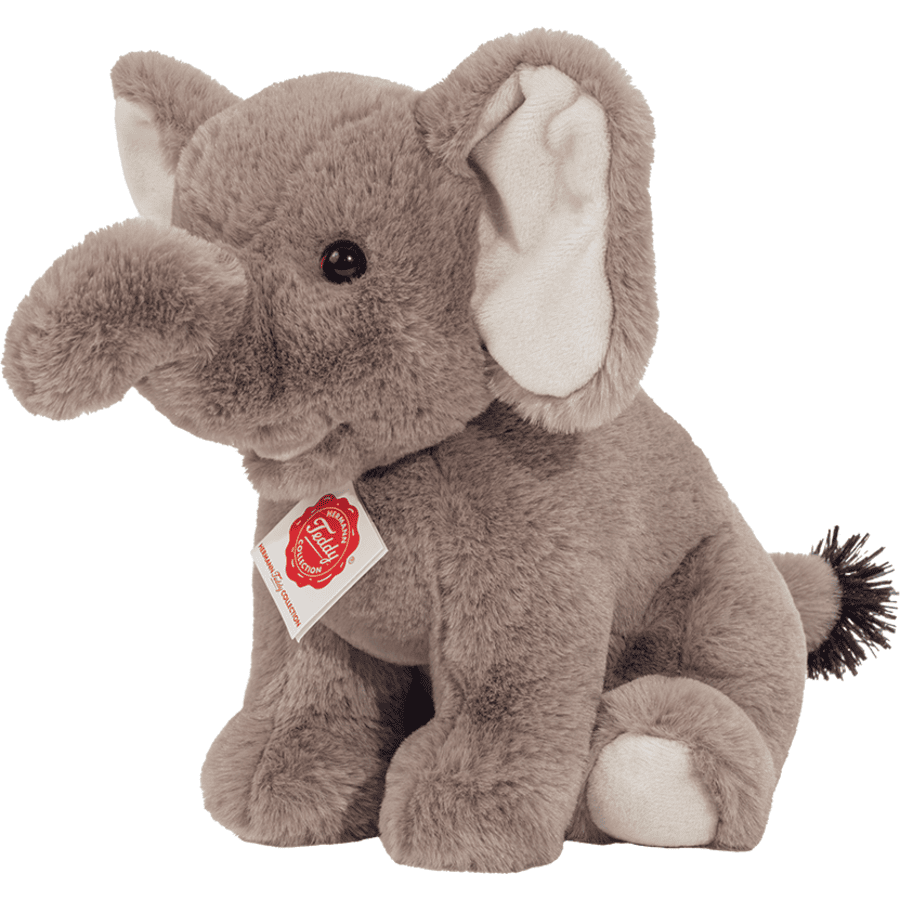 Teddy HERMANN ® Elefant sittande 25 cm