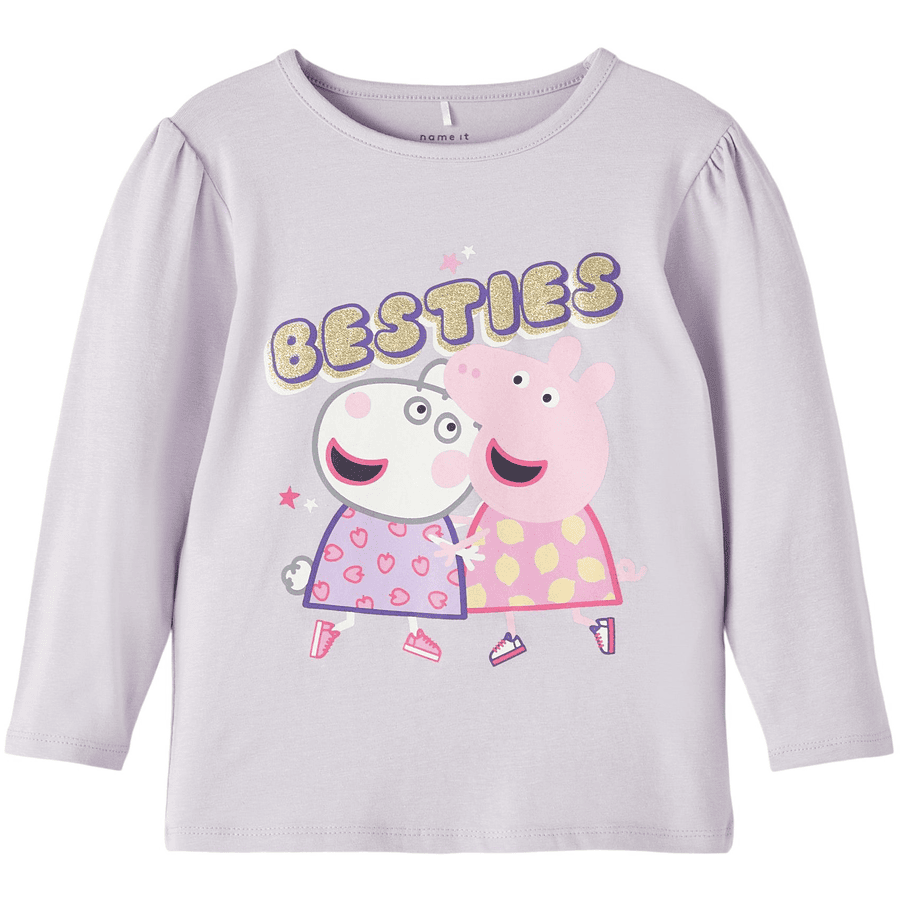 name it Camisa Manga Larga Peppa Pig Nmfnora Orchid Petal