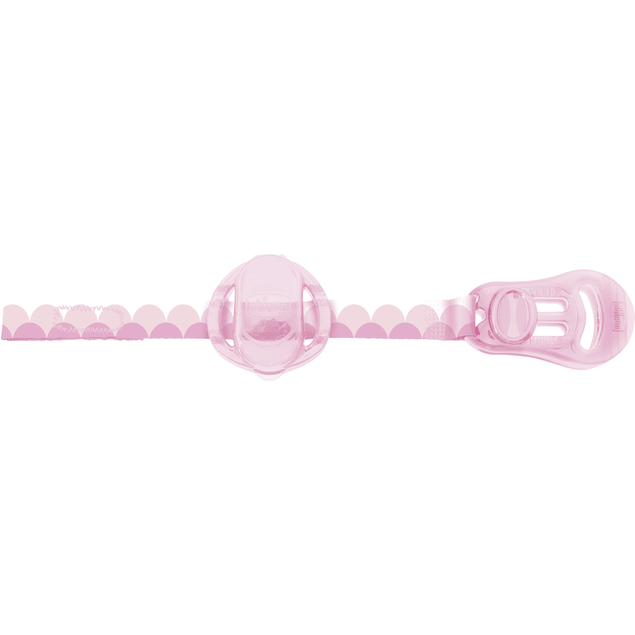 chicco Sugrem med spenskydd, klämma och kardborreband i rosa