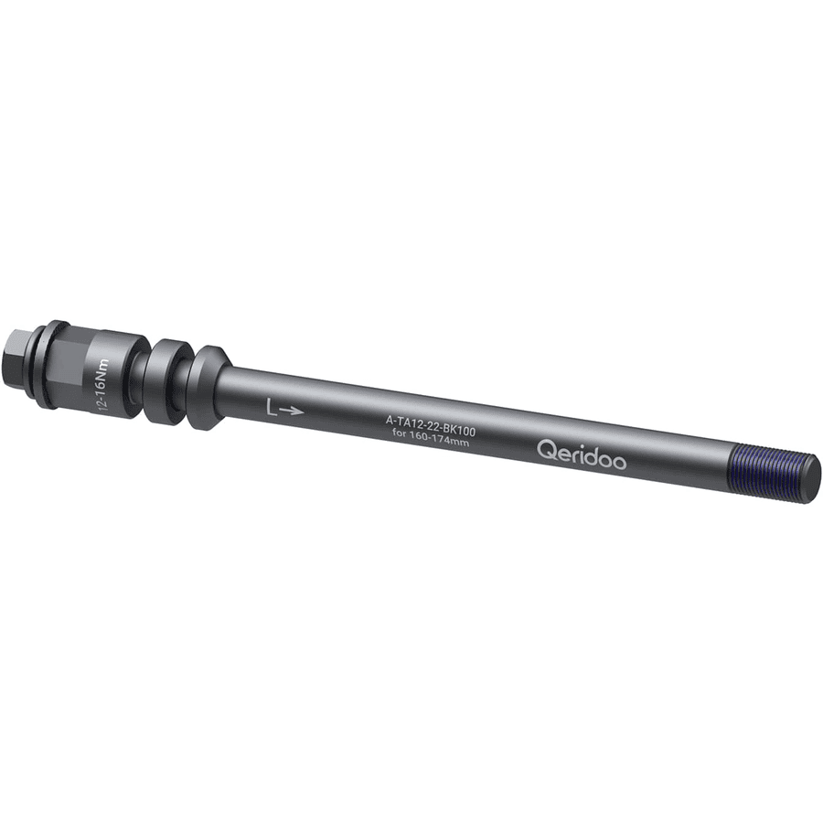 Qeridoo ® Oś przelotowa adapter M12x1,0 160-172 mm