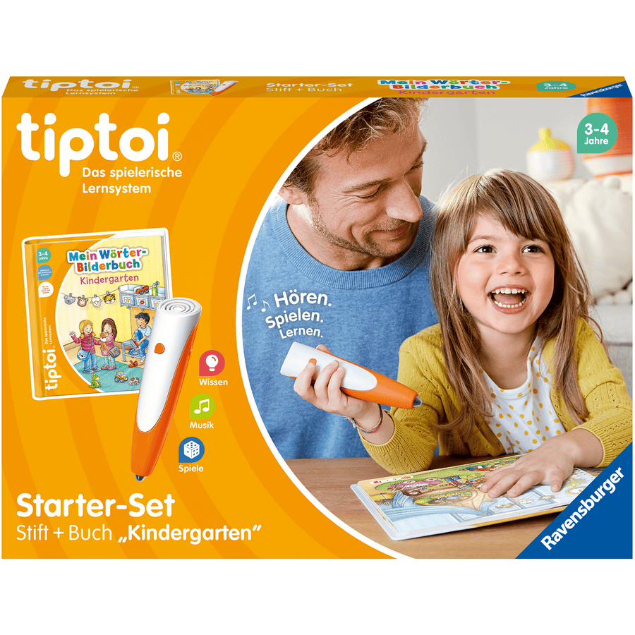Ravensburger tiptoi® Starter-Set: Stift und Wörter-Bilderbuch Kindergarten
