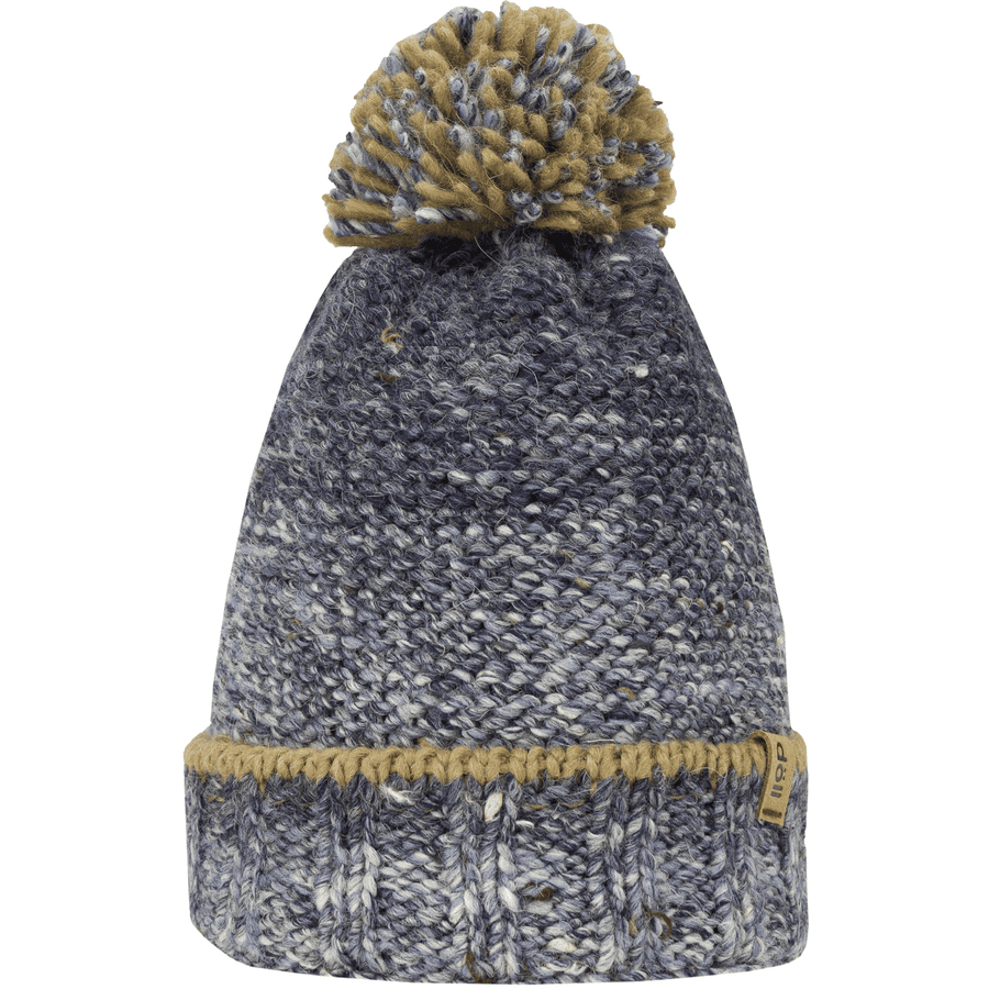 Döll stickad bobblehatt marinblå kavaj