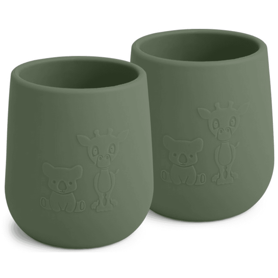 nuuroo Tasse enfant Abel silicone Dusty Green 145 ml lot de 2