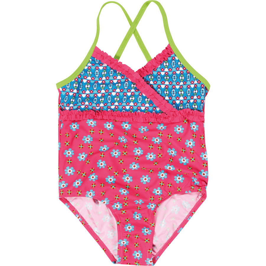 PLAYSHOES Bañador Girls rosa - flores