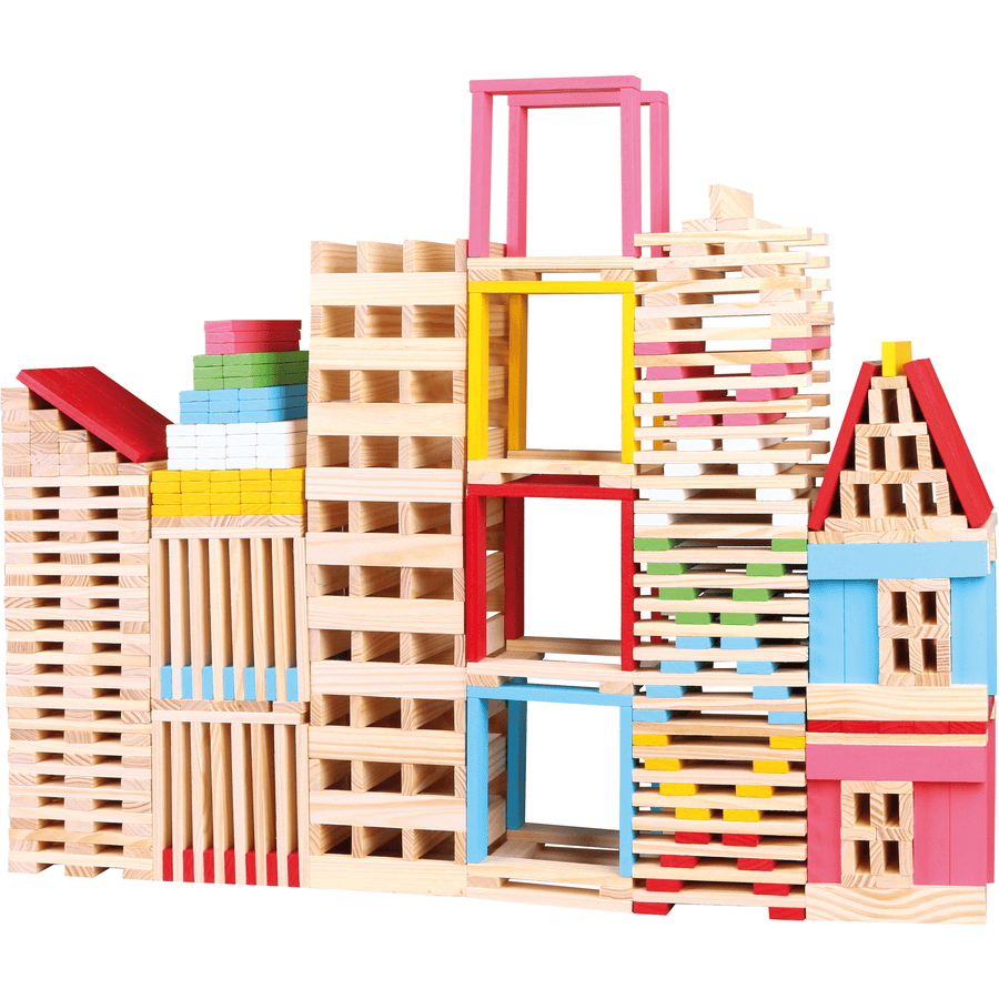 Bino Ciudad de bloques de madera, 150 piezas.