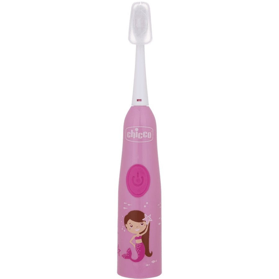 chicco Elektrische tandenborstel met vervangbare batterij voor kinderen, roze pinkorblue.nl