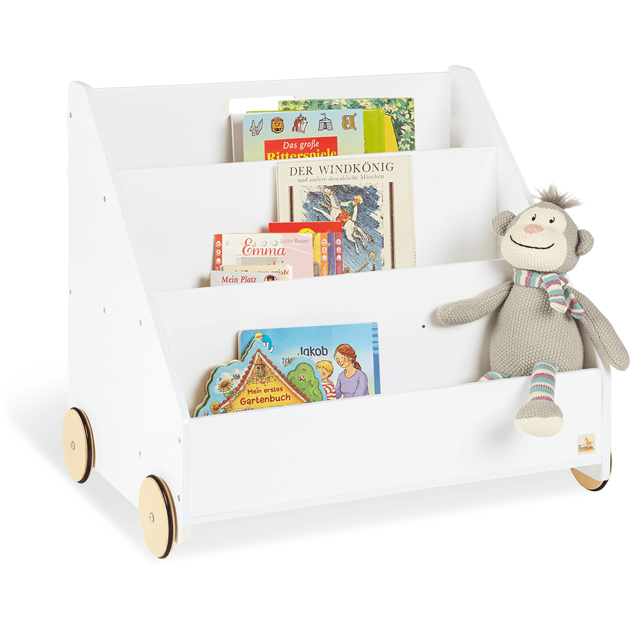 Pinolino libreria montessori per bambini con rotelle Lasse
