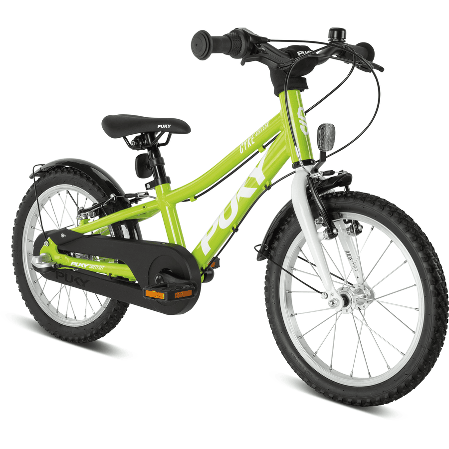 PUKY ® Barnesykkel CYKE 16-3 frihjul, fresh green  / white 