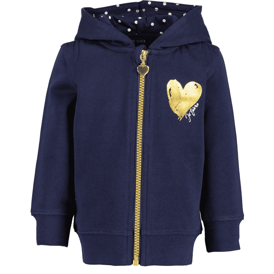 BLUE SEVEN  Sweat Jas Nacht Blauw