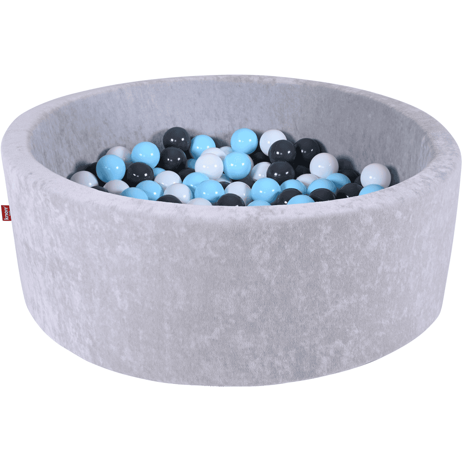 knorr® toys Ballenbak soft Grey inclusief 300 ballen