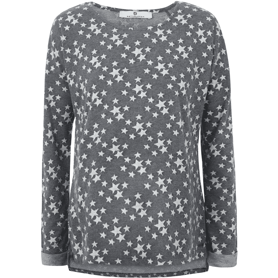 bellybutton Sweat-shirt de maternité, gris avec starlette