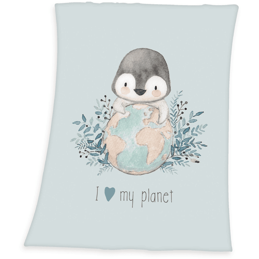 babybest® Microfiber fleece pledd pingvin 70 x 100 cm