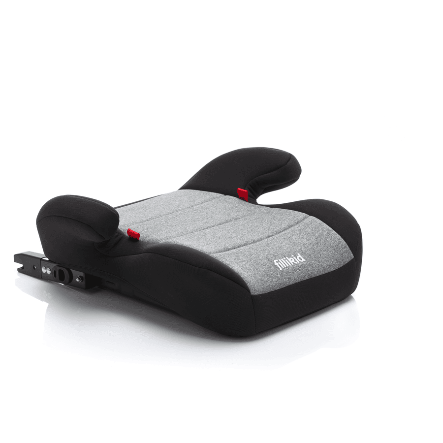 fillikid Sitzerhöhung mit einklappbarer Isofix Halterung Grau Melange