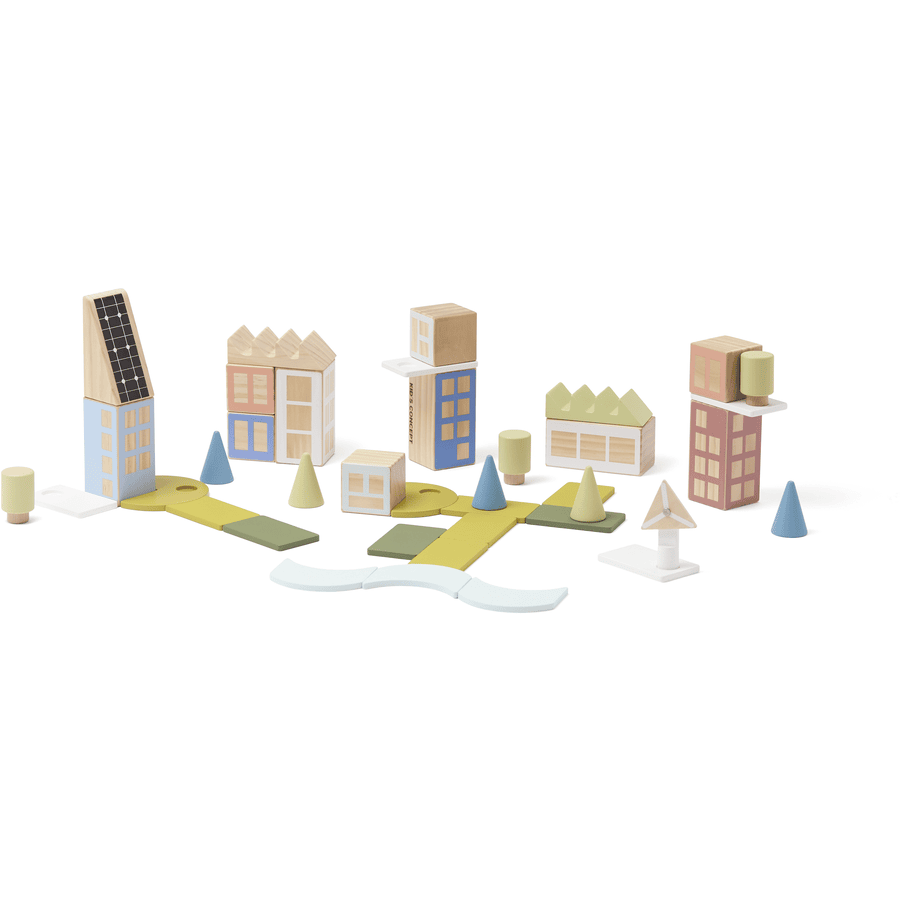 Kids Concept ® Dřevěné bloky město Aiden 