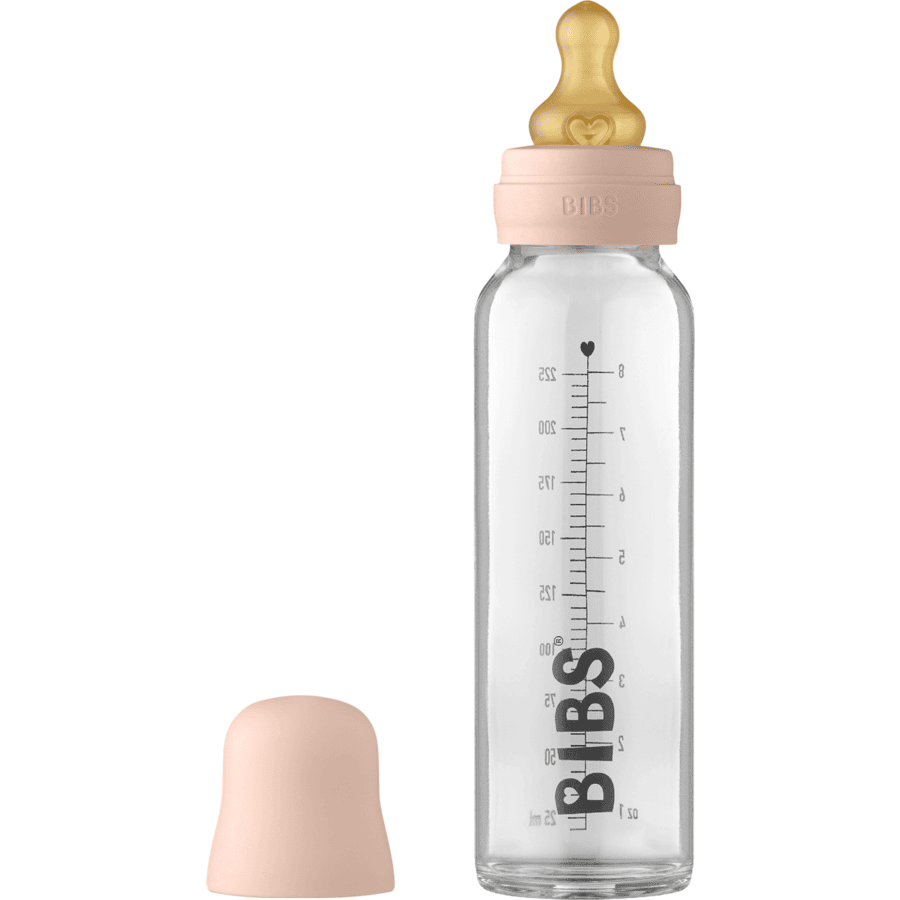 BIBS Kompletny zestaw butelek dla niemowląt 225 ml, Blush 
