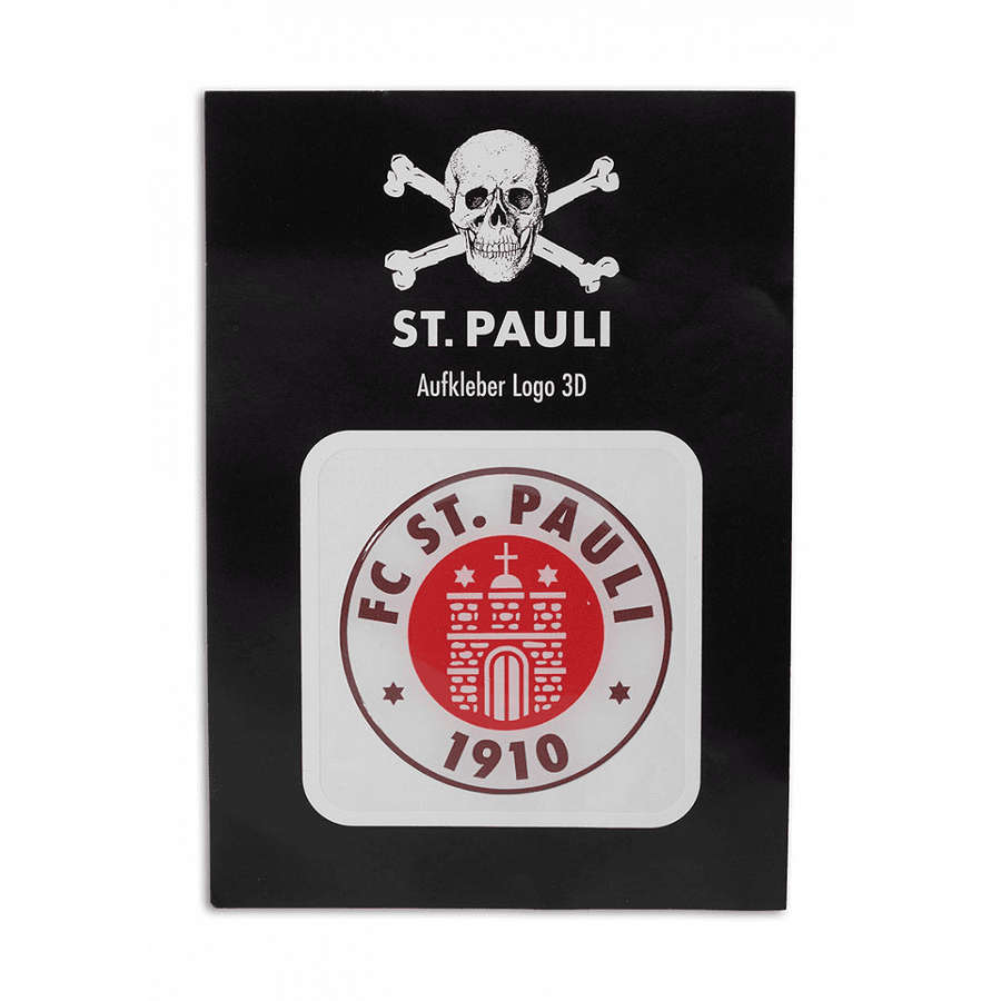St. Pauli klistermärke 3D Club Logo