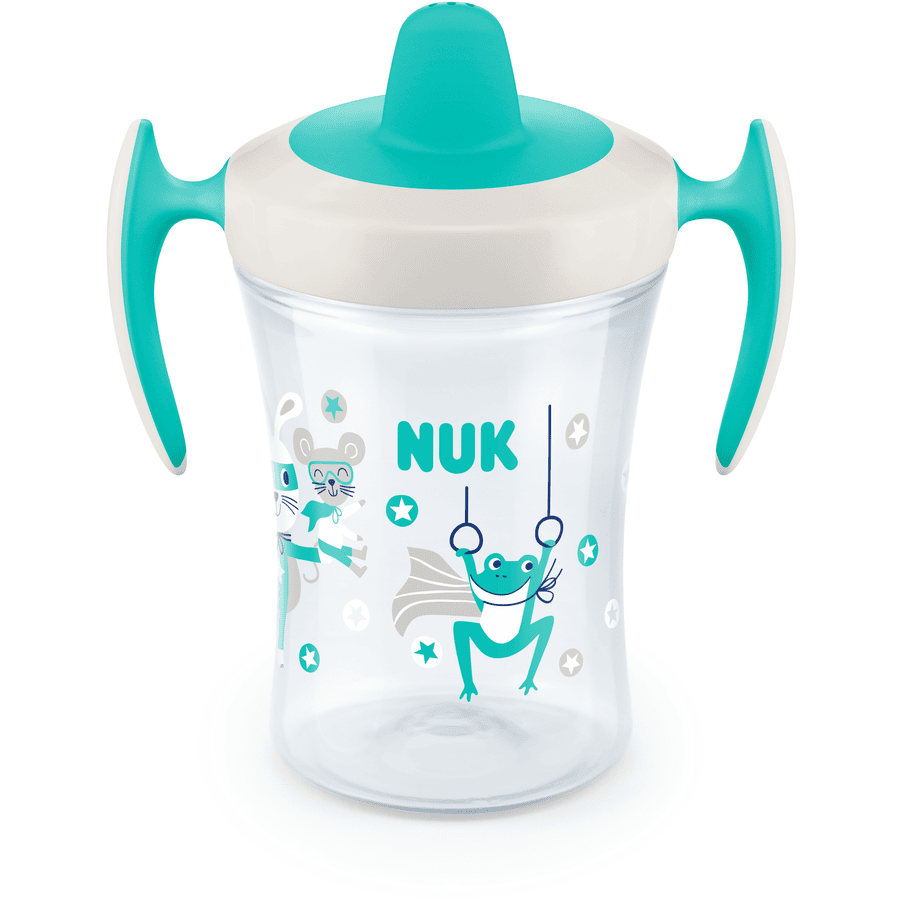 NUK Trainer Cup 230ml miękka wylewka, szczelny od 6 miesięcy petrol 