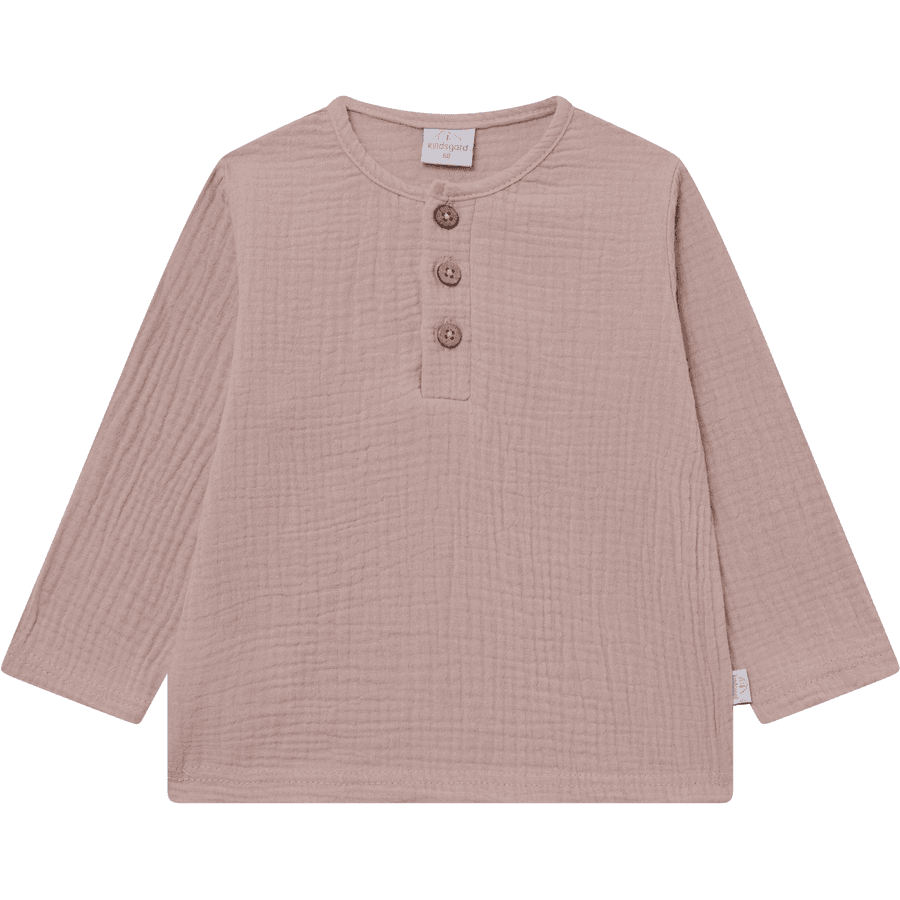 kindsgard Mousseline shirt met lange mouwen solmig roze