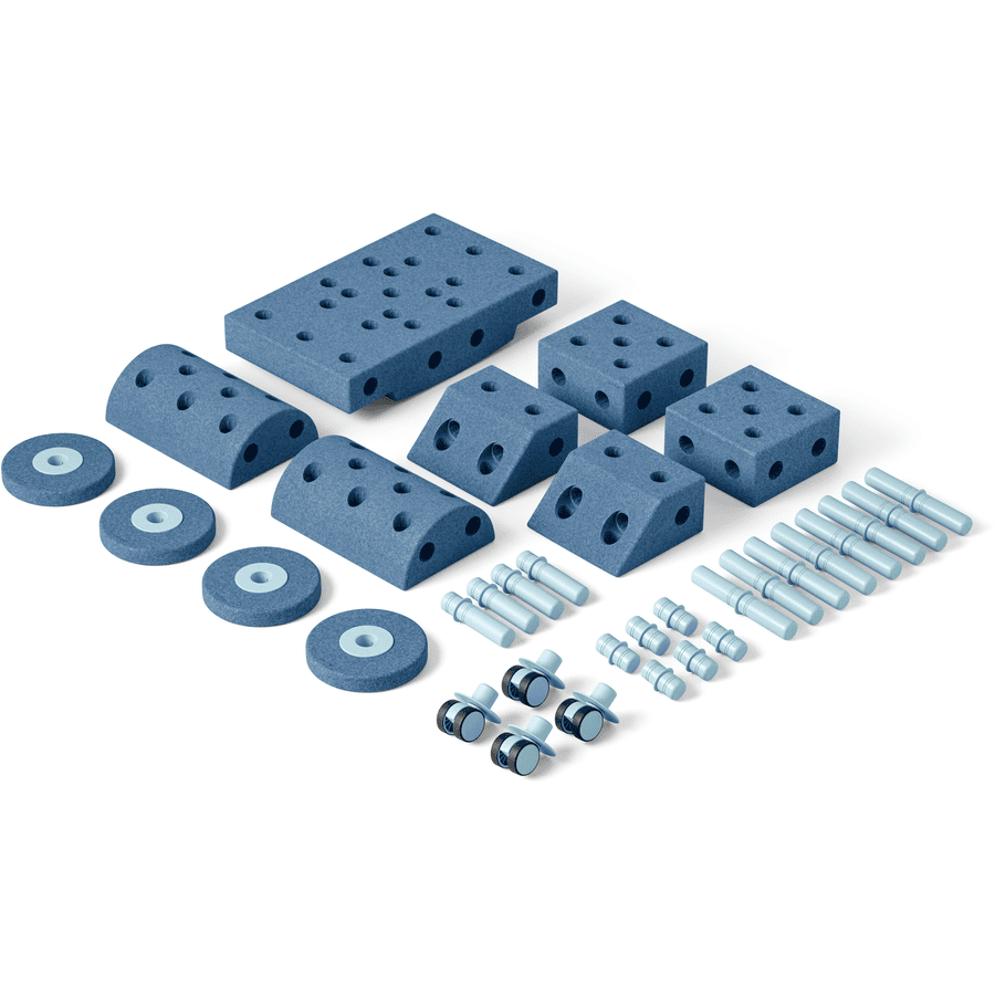 MODU Jeu de construction évolutif Dreamer kit bleu profond/bleu ciel