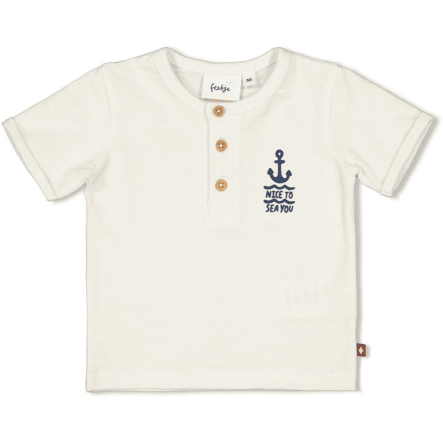 Feetje T-shirt Let's Sail Off white 