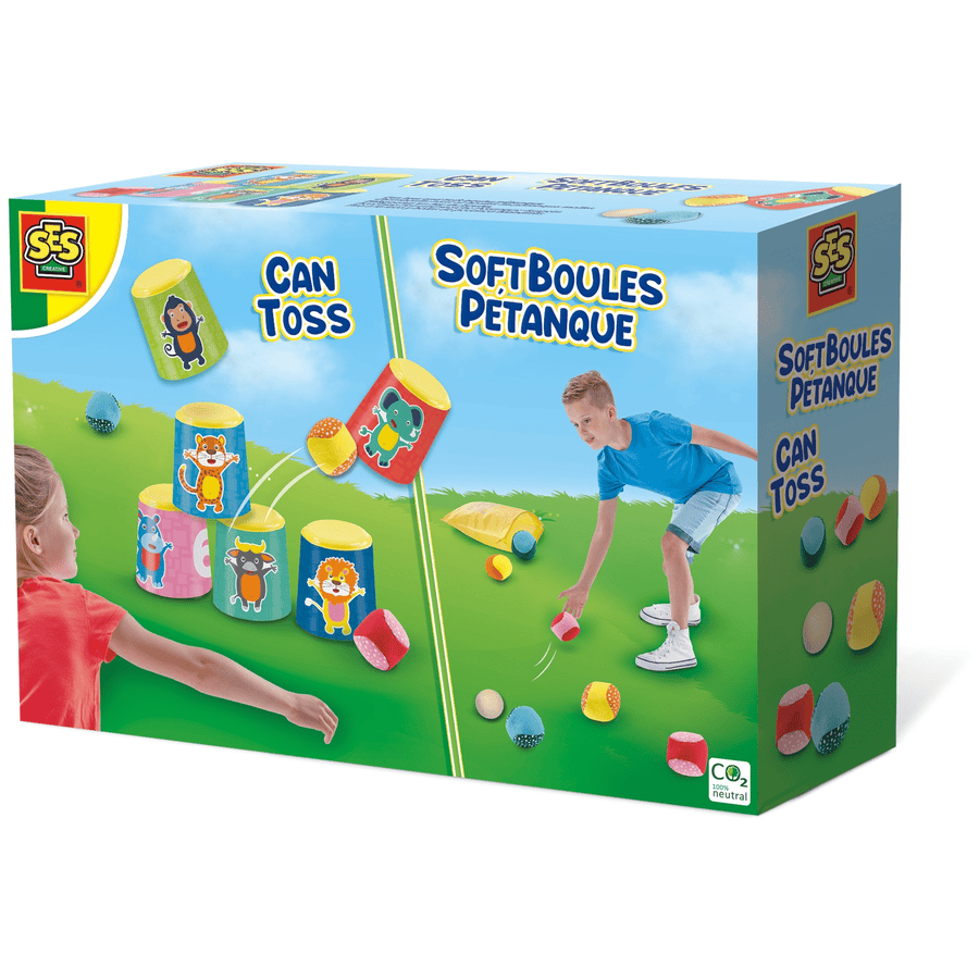 SES Creativ e® Lancer de boîtes et boules de pétanque souples