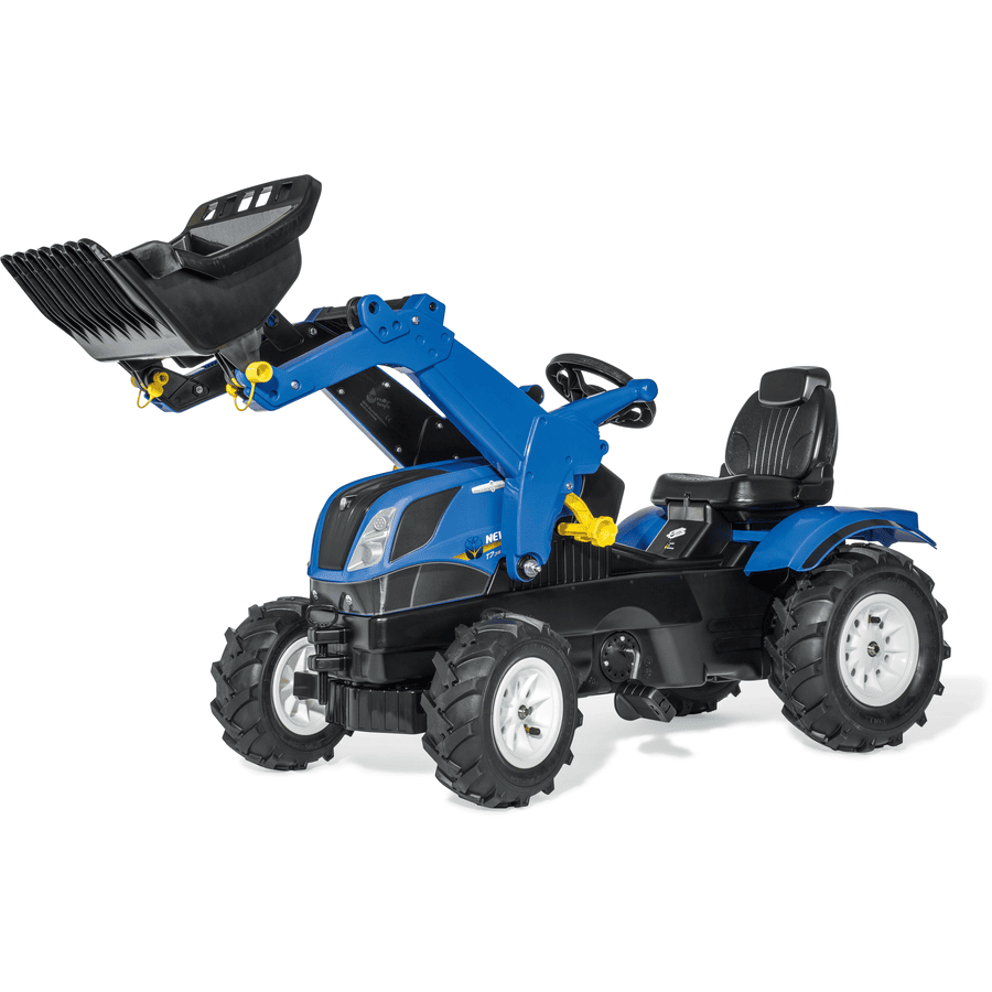 rolly®toys Lasten traktori rollyFarmtrac New Holland, rollyTrac kuormaaja  ja rollyAir Tyres 611270