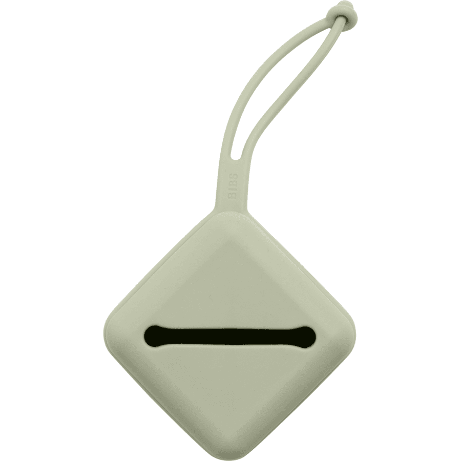 BIBS® Scatoletta porta ciuccio in silicone, salvia