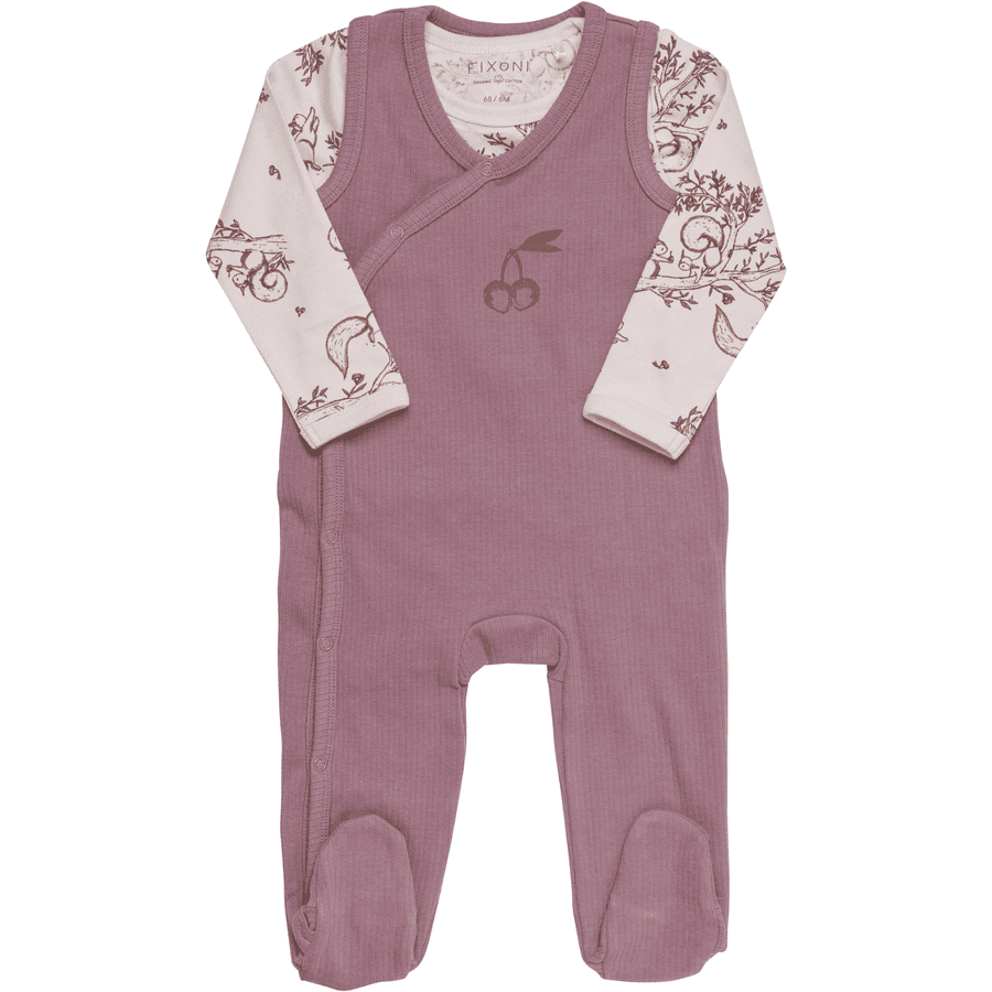 Fixoni pyjamas set med topp rosa