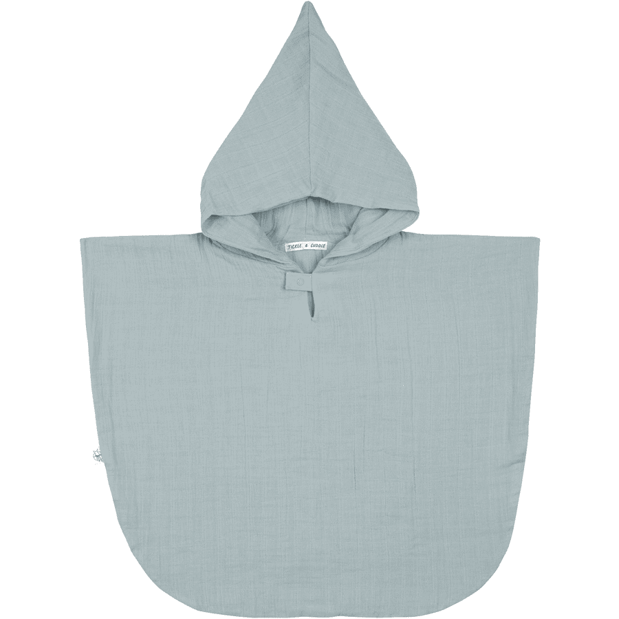 LÄSSIG Badeponcho for barn Muslin lyseblå