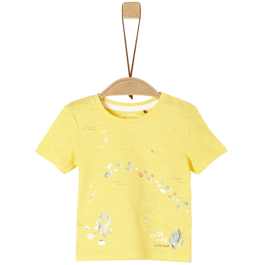 s. Olive r T-shirt light yellow 