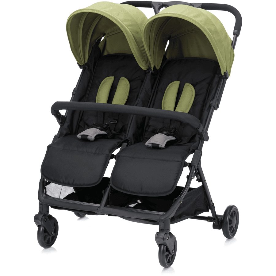 fill Duo Kinderwagen Tweeling zwart groen