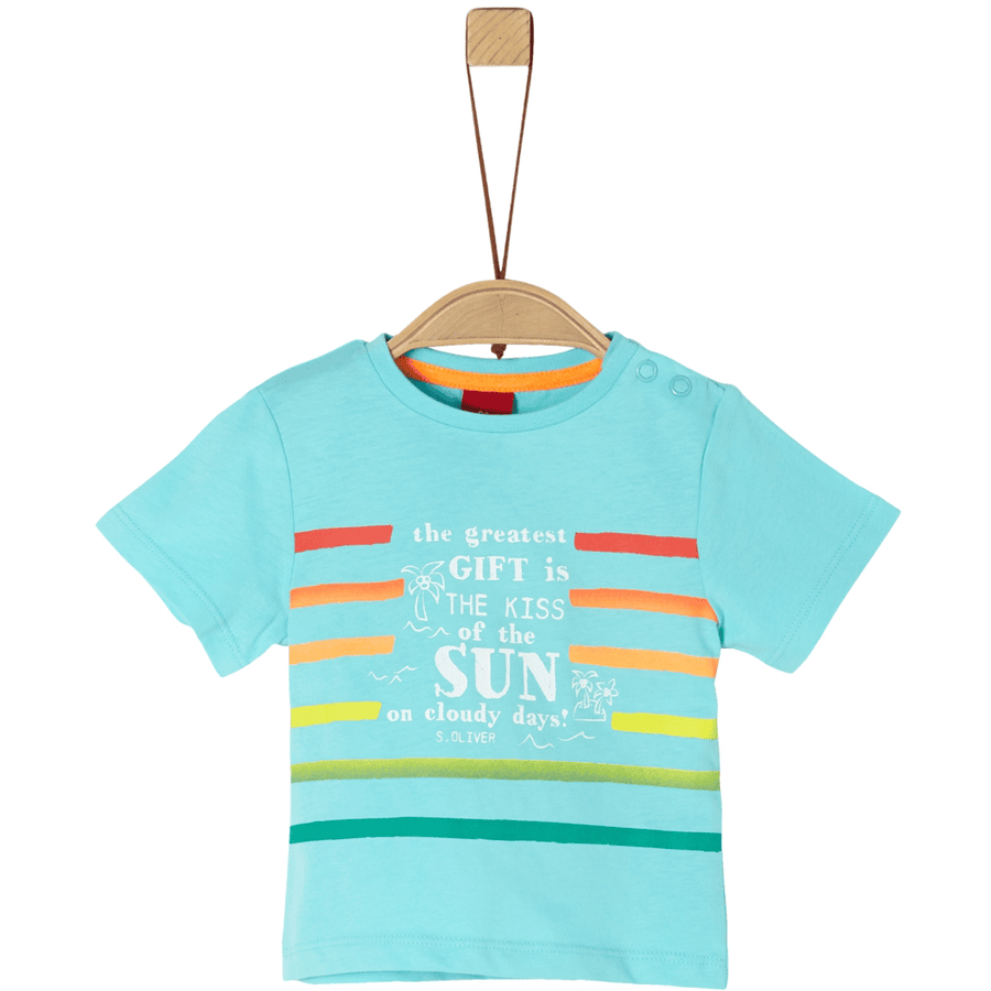 s. Olive r T-Shirt turquoise blauw