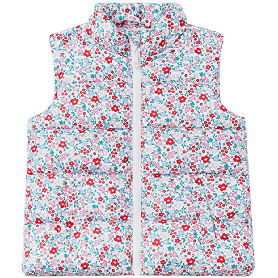 OVS Gilet - bianco con fiori