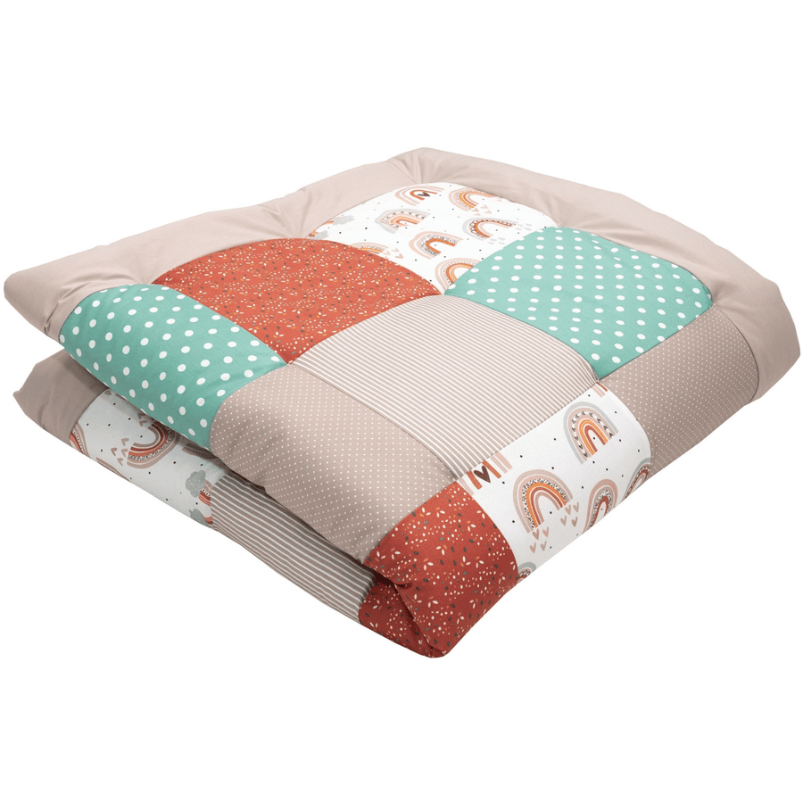 Ullenboom Peuterdeken Patchwork Regenboog 120x120 cm  