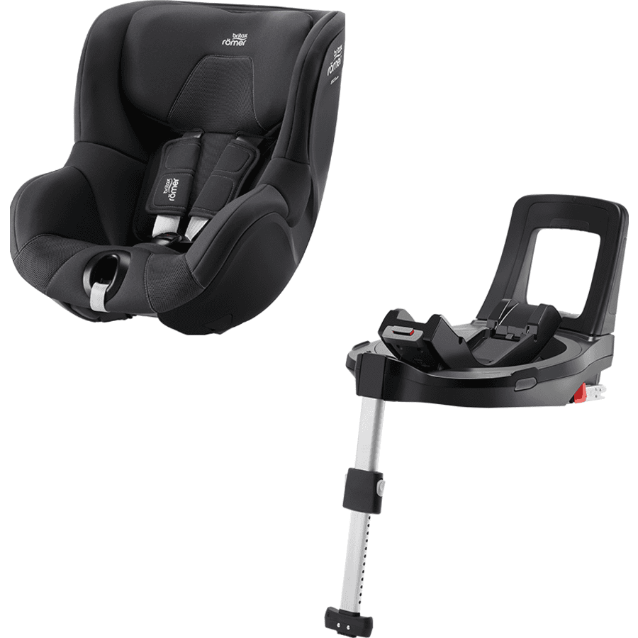 Britax Römer Seggiolino auto Reboarder Dualfix 3 i-Size Fossil Grey Green Sense, incl. Base Flex 5Z