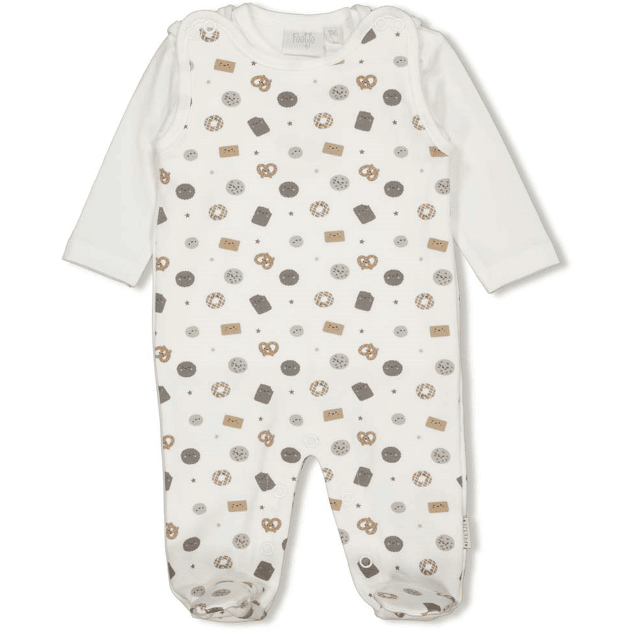 Feetje romper 2-piece mini Cookie off white 