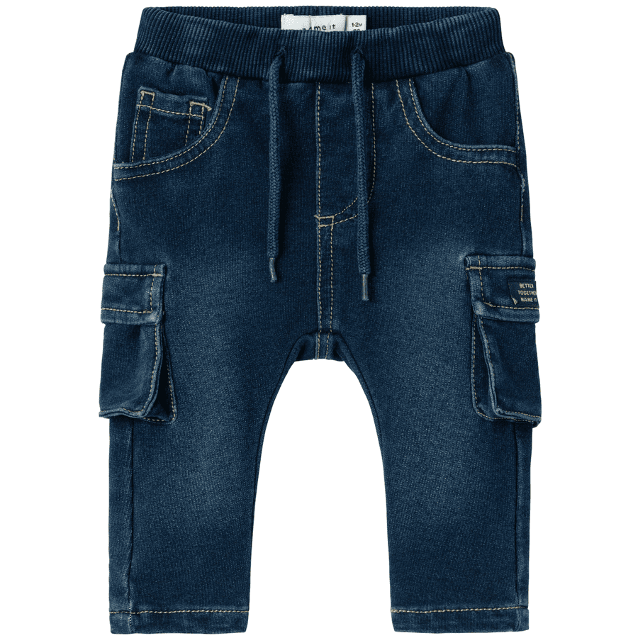 name it Cargo farkut Nbmben Tummansininen Denim