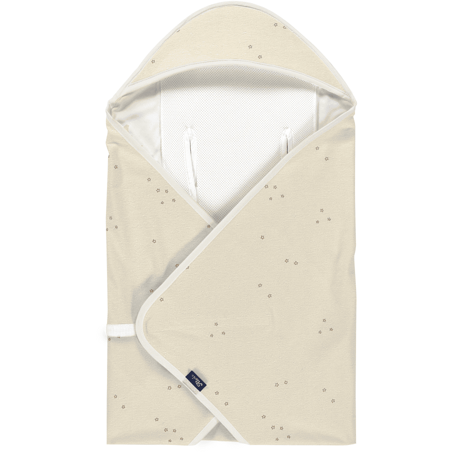 Alvi® Couverture de voyage enfant Starfant coton bio light 80x80 cm 