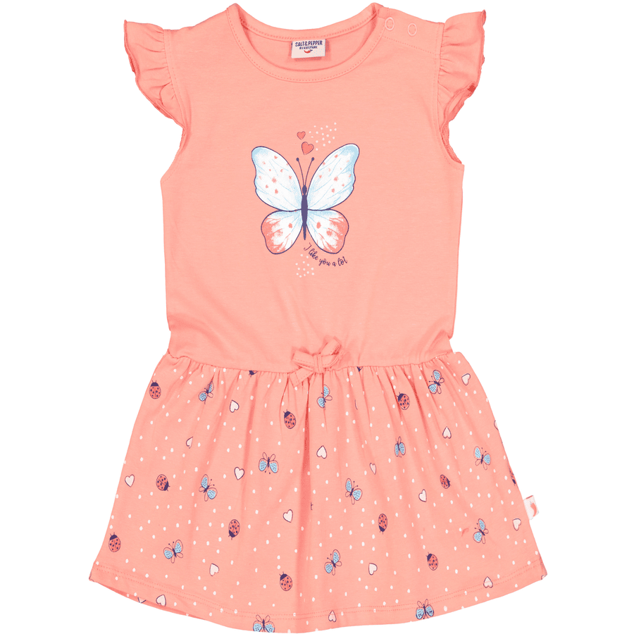 Salt an Pepper Dress orange Butterfly