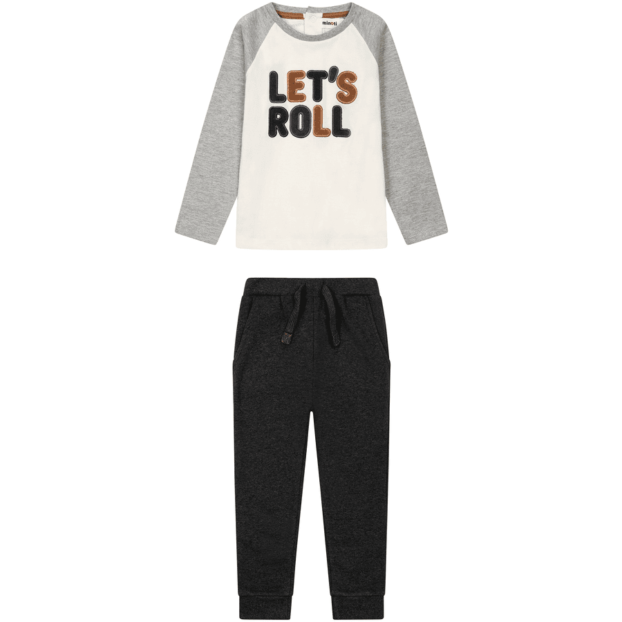 Minoti Ensemble t-shirt manches longues + pantalon sweat 