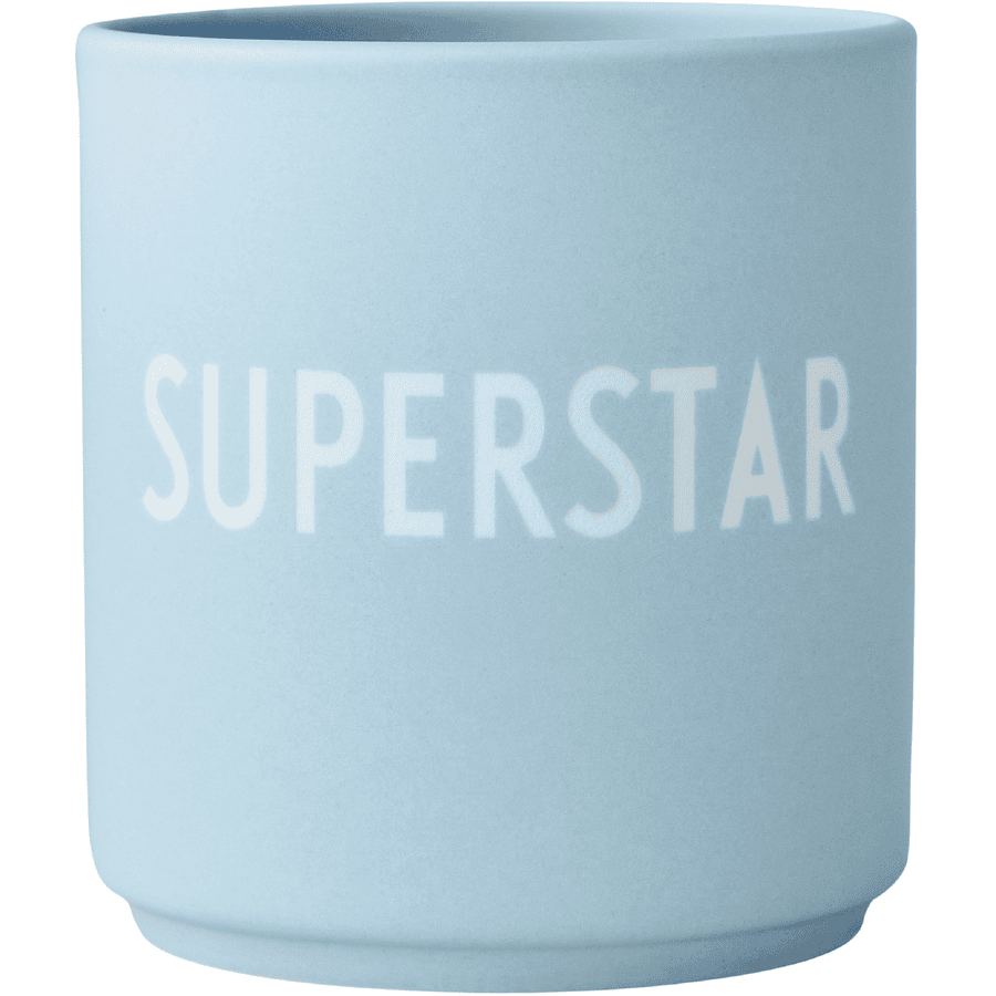 Design Letters Favorite Cups, porcelænskrus med lasergravering, blå, 250 ml