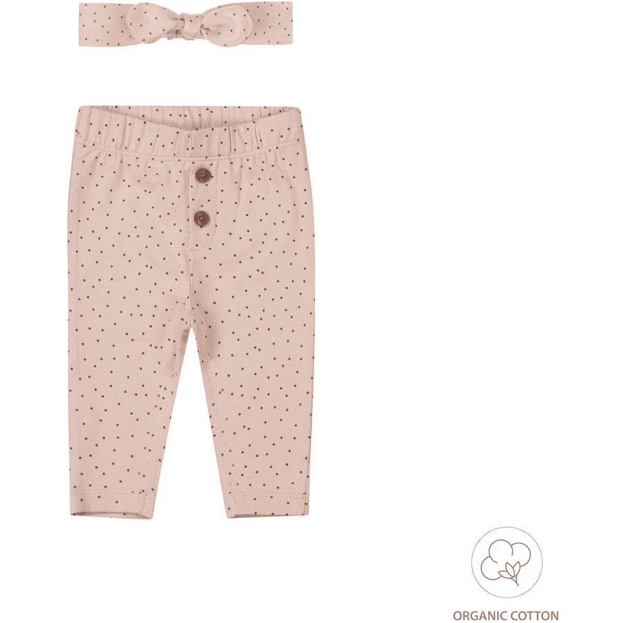 Dirkje Light dusty Leggings + cerchietto rosa