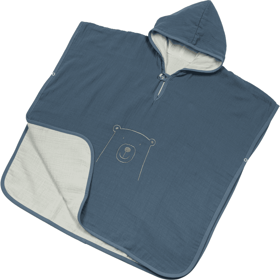 Be Be 's Collection Muslin Badponcho Mörkblå 2-5 år