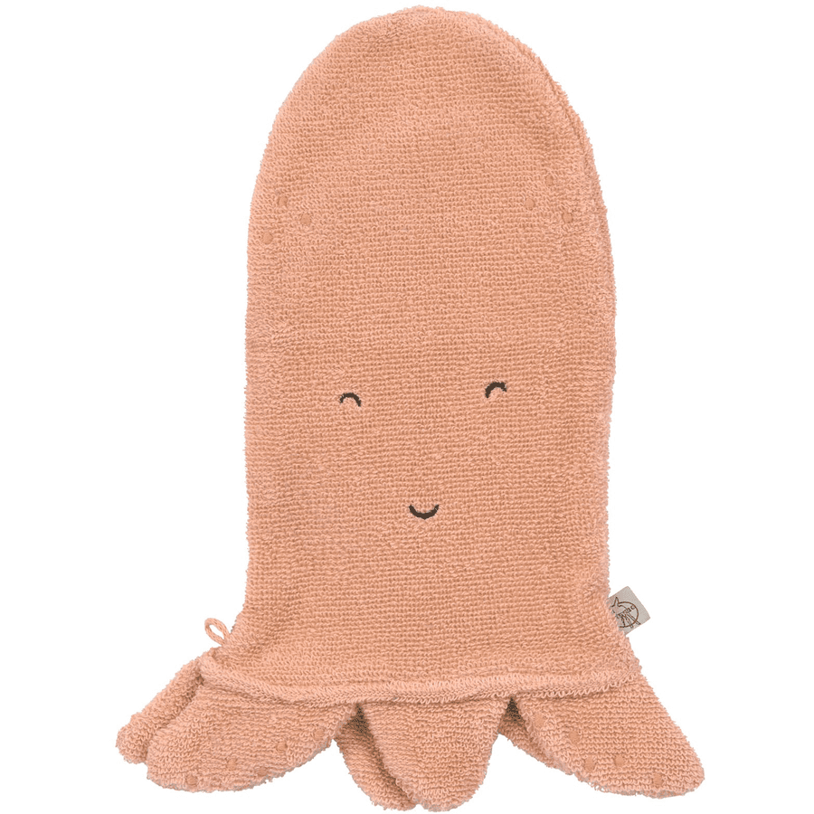 LÄSSIG Play Washing Glove Octopus pink