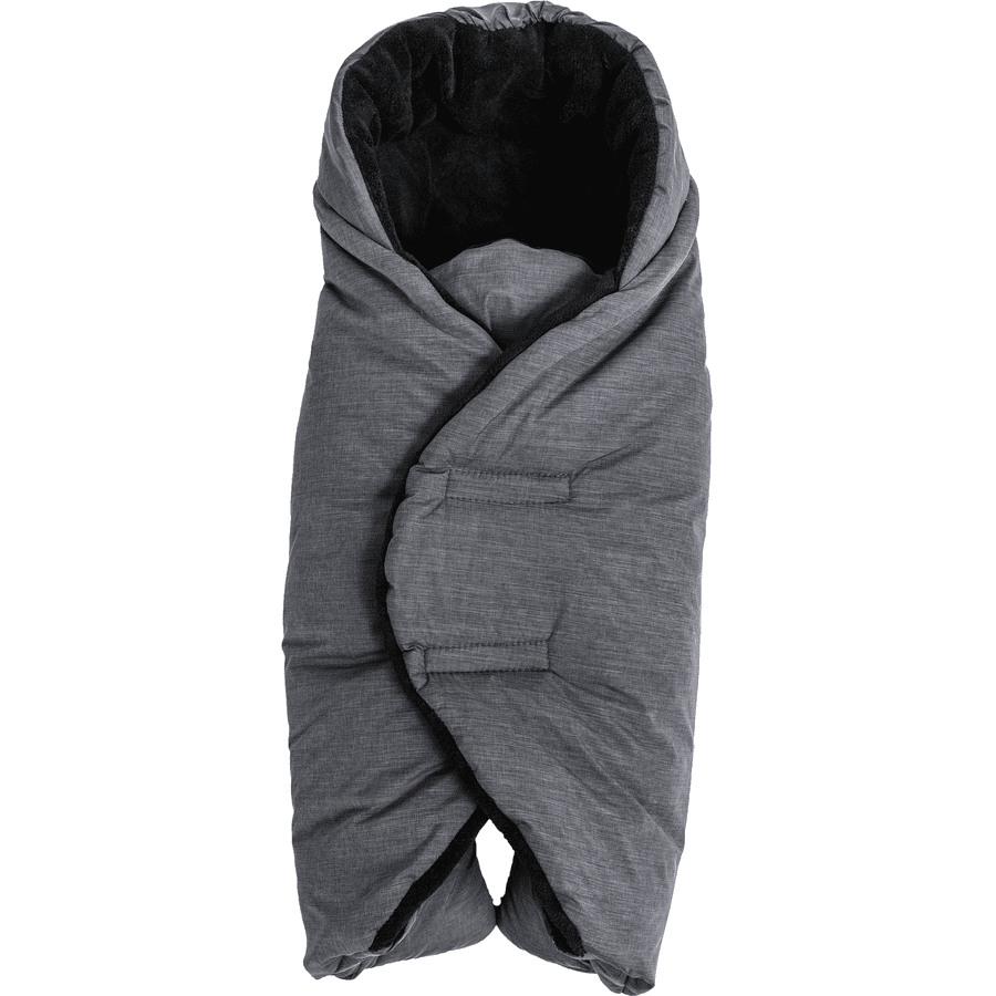 Altabebe Winter Voetenzak voor Autostoel en Kinderdrager Donkergrijs-Zwart 74 x 34 cm