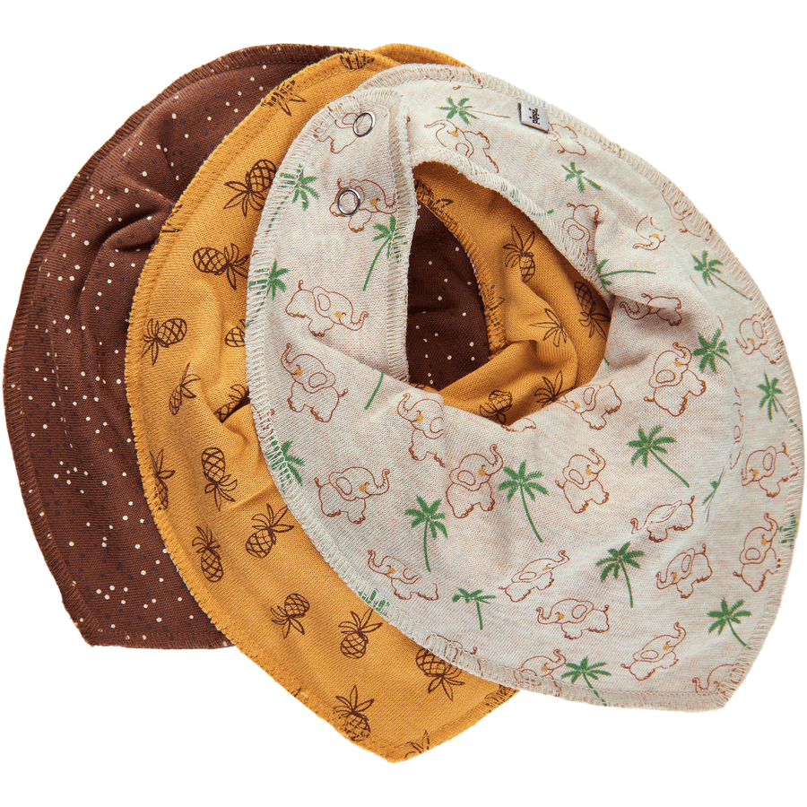 Pippi Bandana 3-pak żółwia