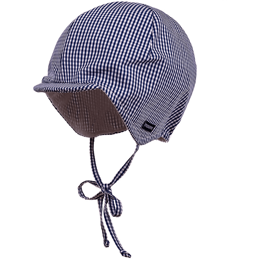 maximo Boys Schildmütze Karo dunkel marine-weiss